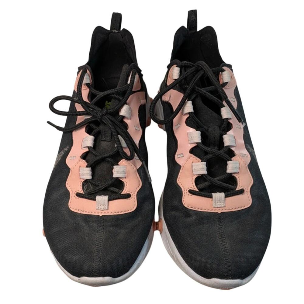 Nike React Element 55 Women’s Running Shoes Black Pink Volt Green Sneakers